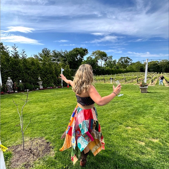 Colorful Patchwork Maxi Dress - Picture 4 of 4